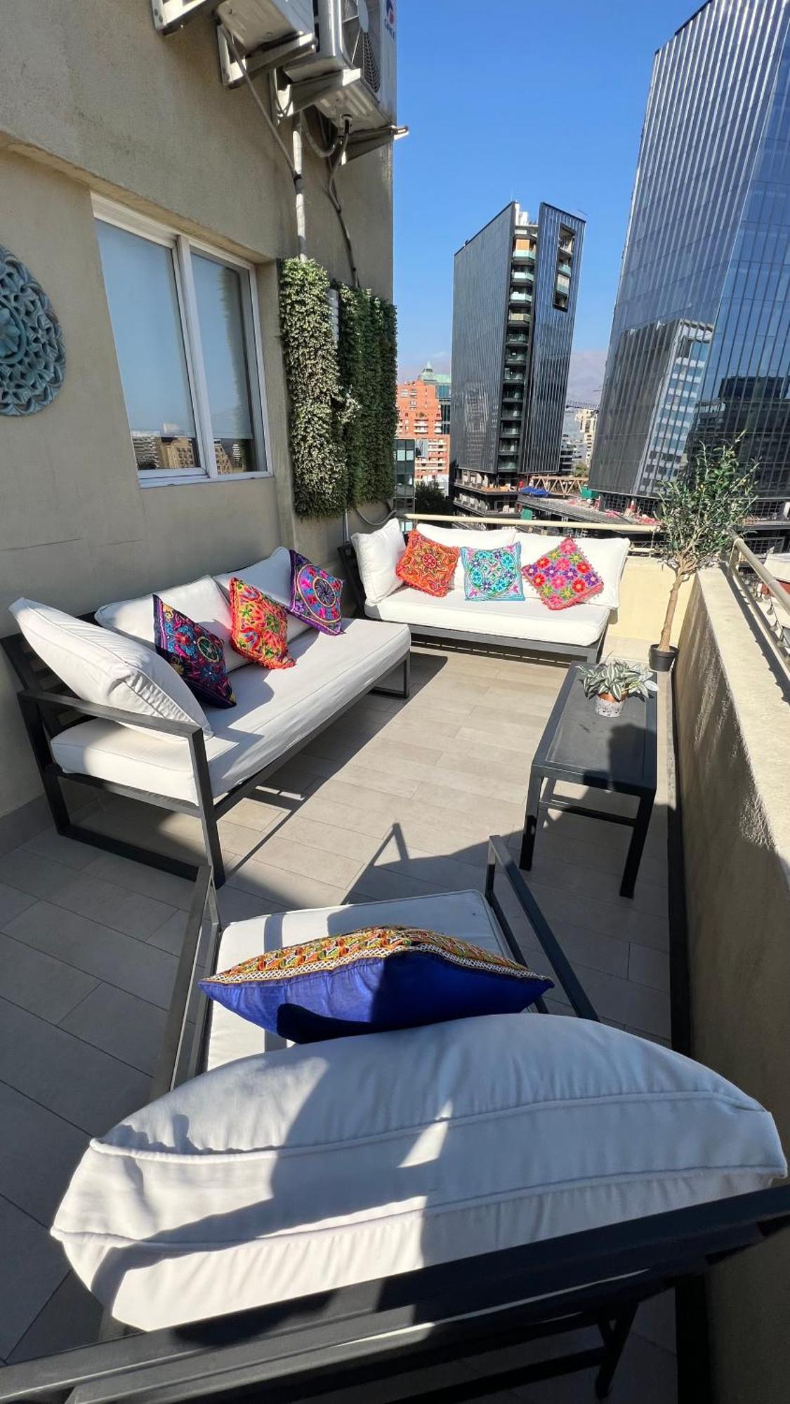 Apartament Condo Amueblado, Encomenderos 200 El Golf, Las Condes Santiago Con Vista Al Costanera Center Exterior foto